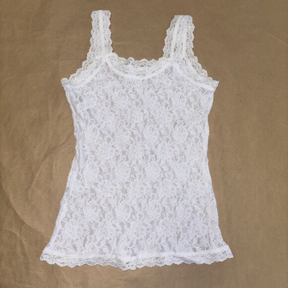Hanky Panky Camisole White Lace Size Medium - Picture 1 of 9